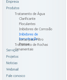 Imagem do menu principal